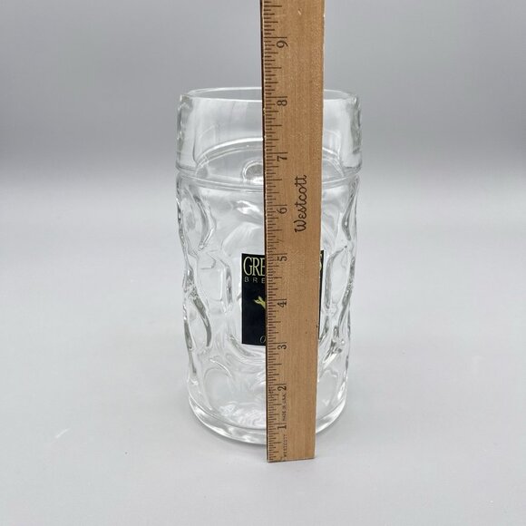 Great Lakes Brewing Winking Lizard Oktoberfest 42oz Dimpled Heavy Beer Mug Glass - Picture 5 of 6